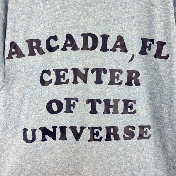 Vintage 70’s Arcadia, FL Center Of The Universe Ringer Tee - Picture 2 of 7